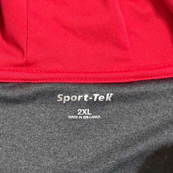 Gray Hoodie with Blue and Red Patriot Logo - Picture 5 of 7